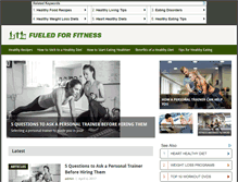 Tablet Screenshot of fueledforfitness.com